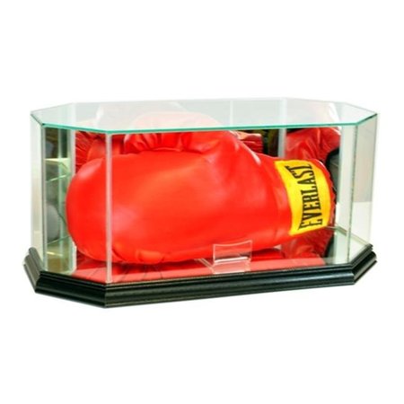 PERFECT CASES Perfect Cases BOXOCT-B Octagon Glass Full Size Boxing Glove Display Case; Black BOXOCT-B